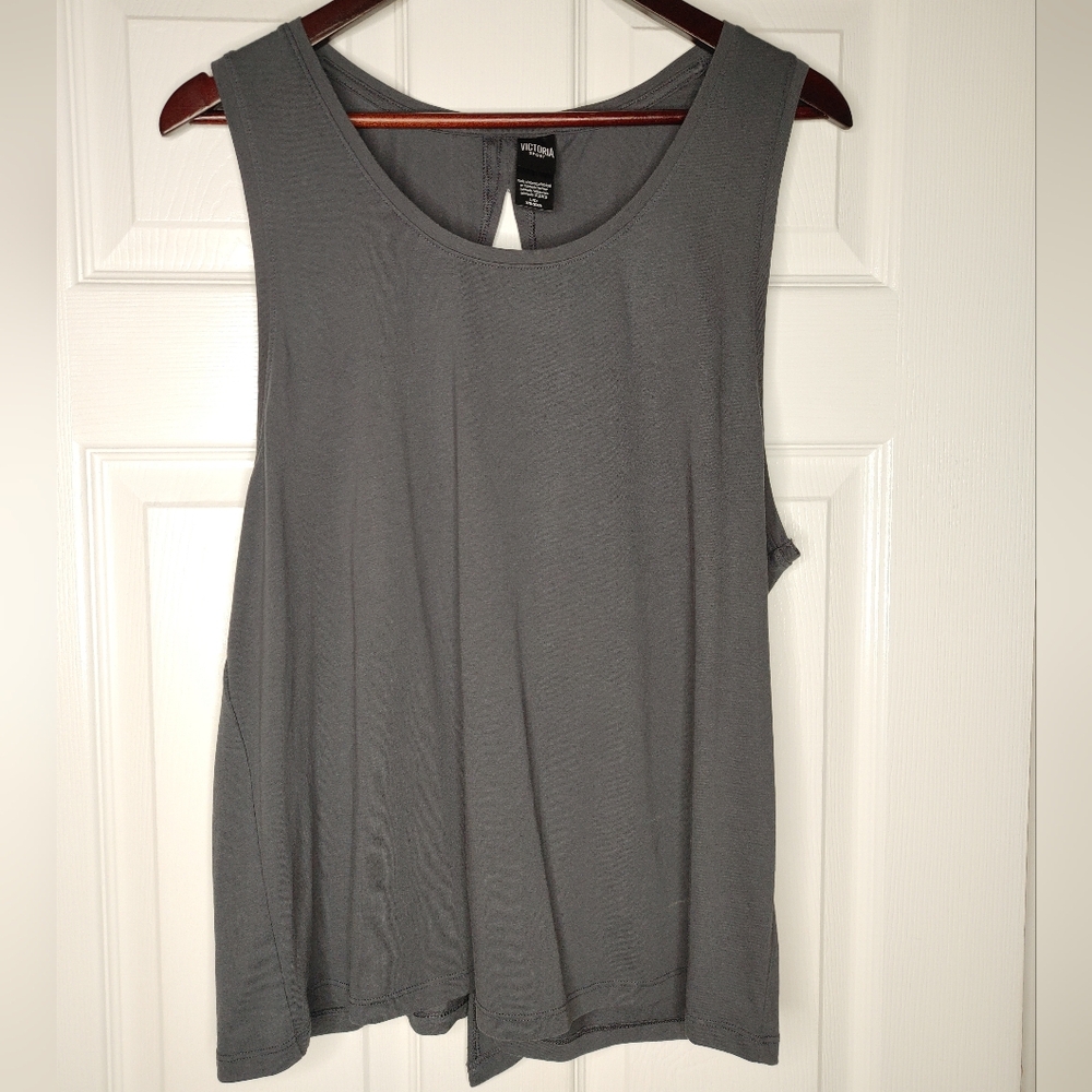 VICTORIA SPORT OPEN BACK KEY HOLE TANK, GRAY L
